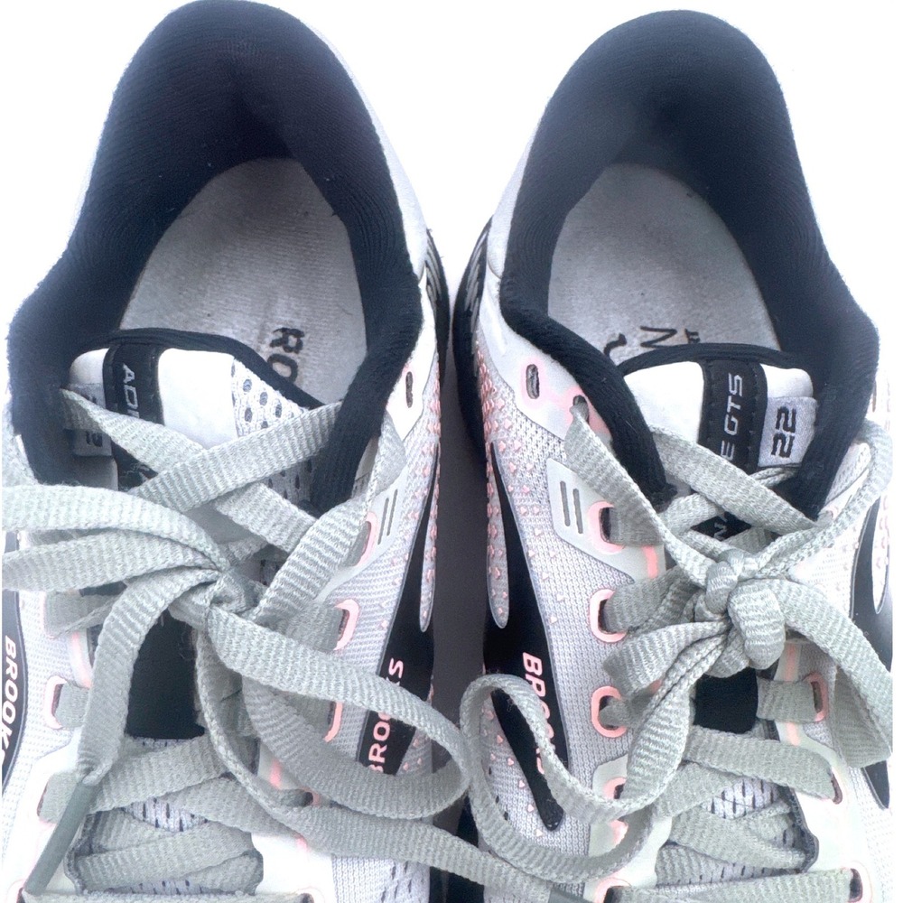 Brooks Adrenaline GTS 22 Women's Running Athletic Shoes Grey Black Pink Size 7.5 - Picture 10 of 13
